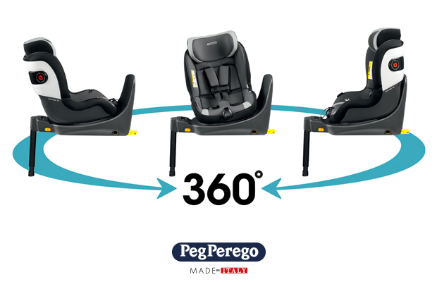 Peg Perego Primo Viaggio 360 - vista posizioni base rotante - Cercaseggiolini