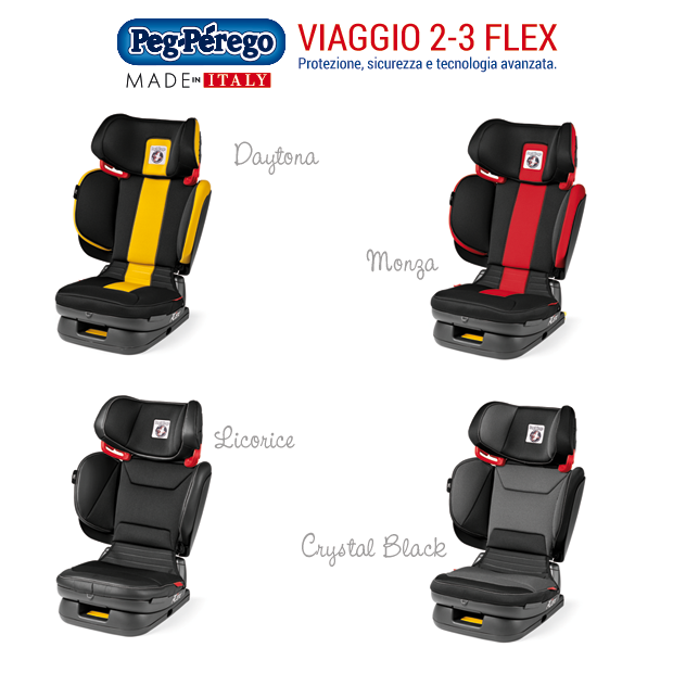 Peg Perego Kindersitz Viaggio 2/3 Flex Crystal Black 