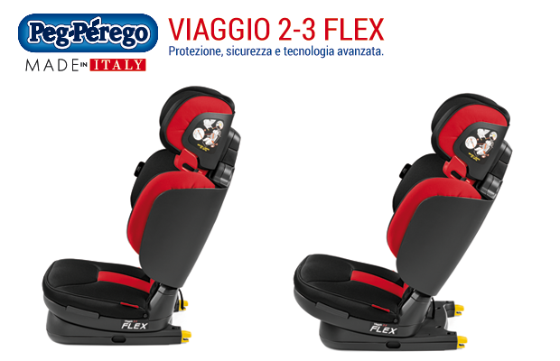 Peg Perego Seggiolino auto Viaggio 2-3 Flex 2016 - dai 3 ai 12 anni - reclinabilità - cercaseggiolini