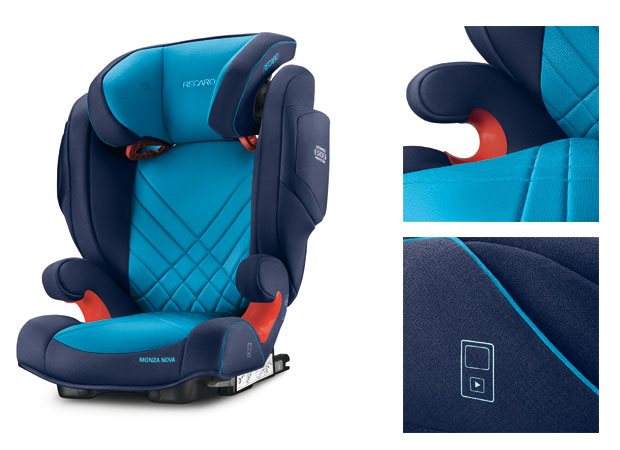 Recaro Monza Nova 2 Seatfix 2018 - seggiolino auto con sistema audio integrato - dettagli seggiolino auto - cercaseggiolini