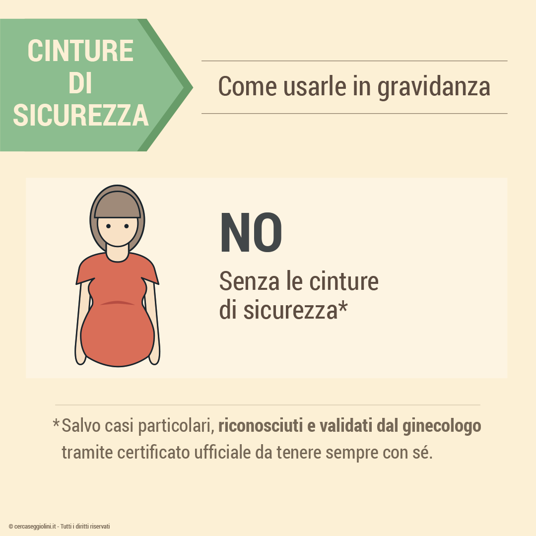 Come usare le cinture di sicurezza in gravidanza - no senza