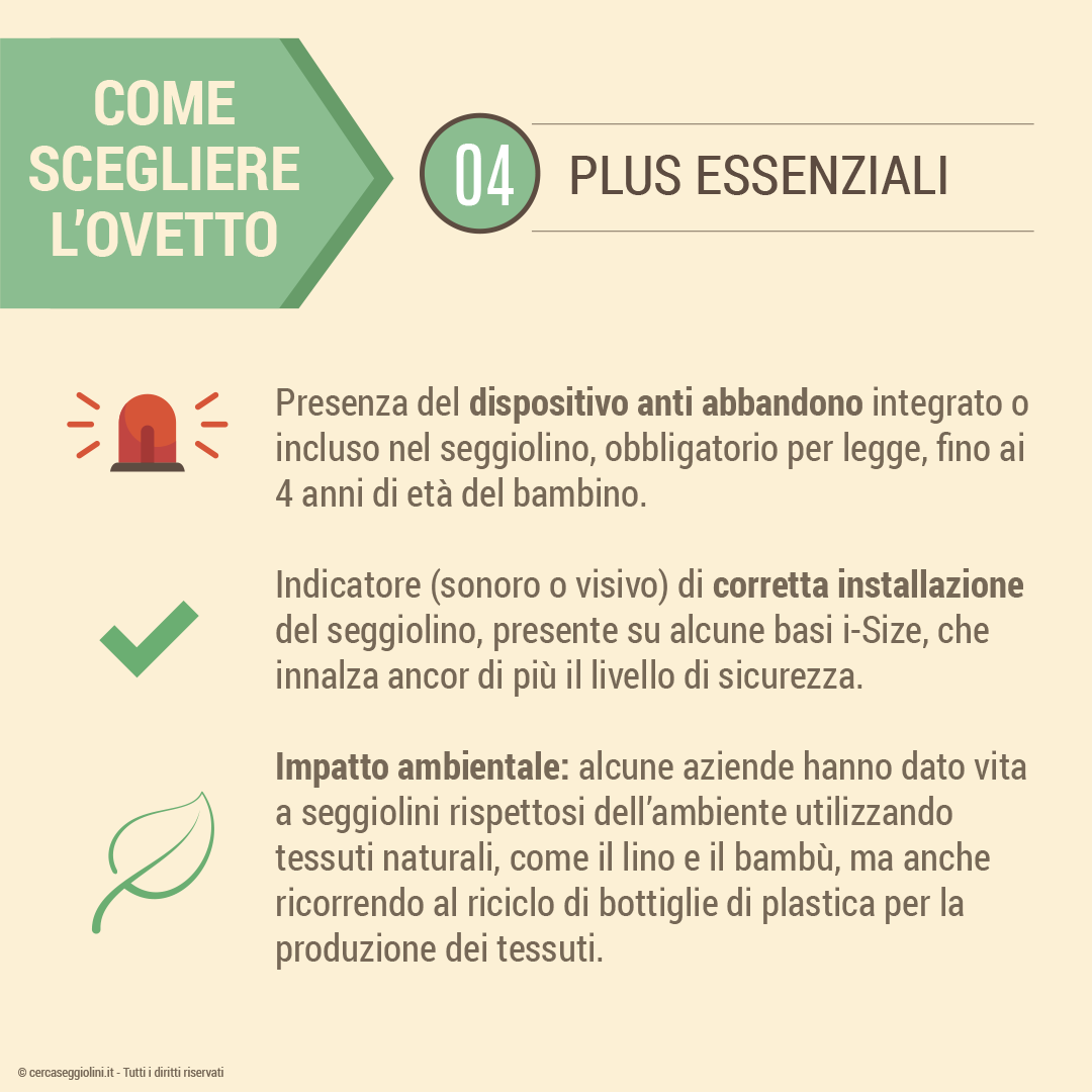 Come scegliere il primo seggiolino - i plus essenziali